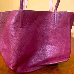 Reversible both sides nude and Elegant Burgundy authentic  Michael Kors Tote Bag